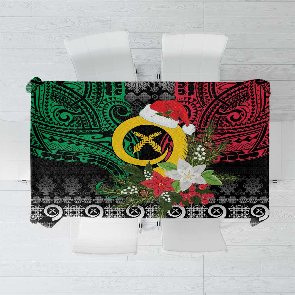 Vanuatu Pig's Tusk Meri Krismas! Tablecloth Vanuatuan Ancient Art Spirit - Polynesian Pride