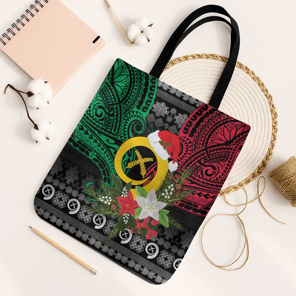 Vanuatu Pig's Tusk Meri Krismas! Tote Bag Vanuatuan Ancient Art Spirit - Polynesian Pride