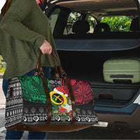 Vanuatu Pig's Tusk Meri Krismas! Travel Bag Vanuatuan Ancient Art Spirit - Polynesian Pride