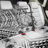 Ia Orana Tahiti Personalised Back Car Seat Cover French Polynesia Hook Tattoo Special White Color LT9