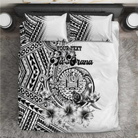 Ia Orana Tahiti Personalised Bedding Set French Polynesia Hook Tattoo Special White Color LT9