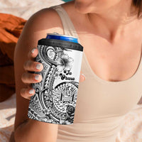 Ia Orana Tahiti Personalised 4 in 1 Can Cooler Tumbler French Polynesia Hook Tattoo Special White Color - Polynesian Pride