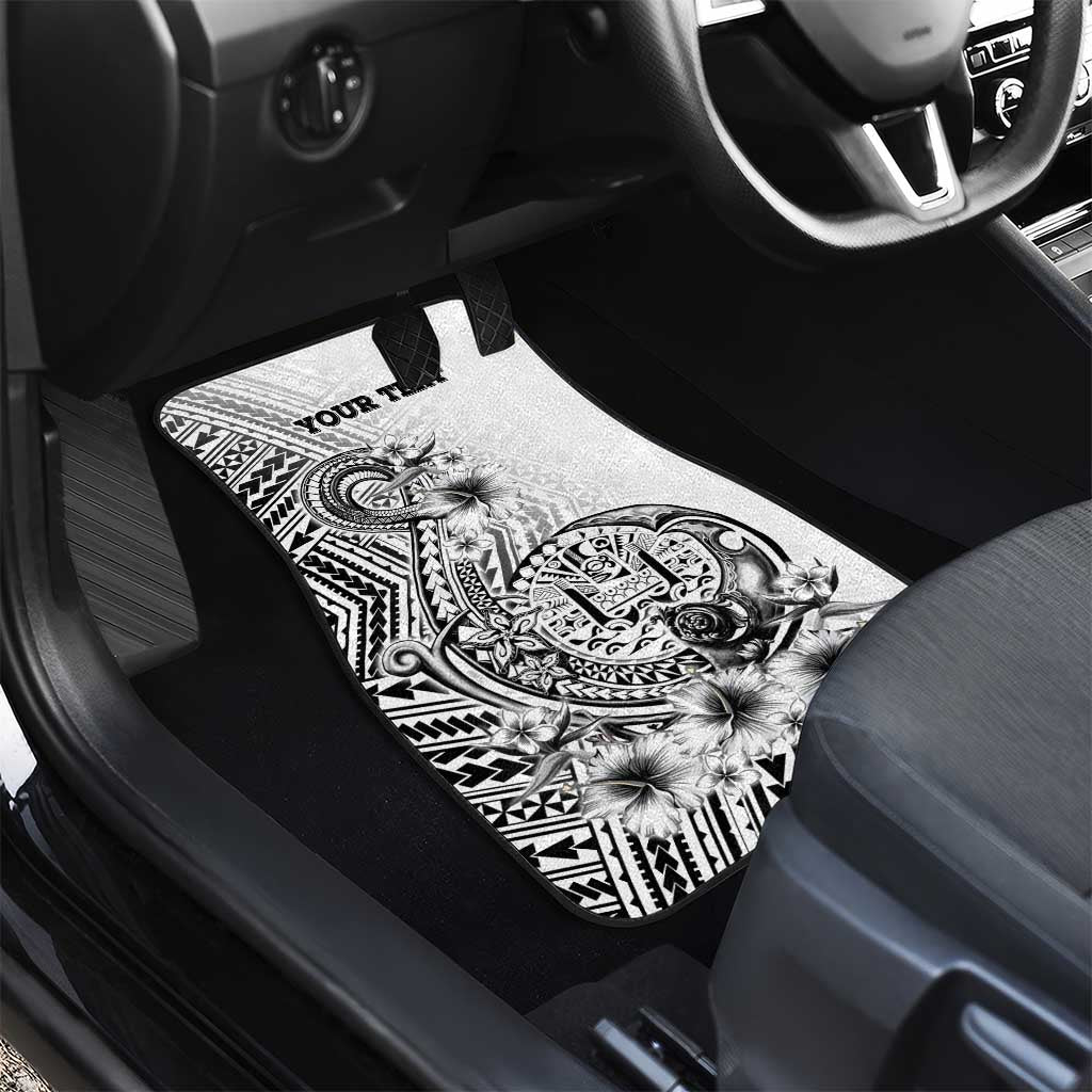 Ia Orana Tahiti Personalised Car Mats French Polynesia Hook Tattoo Special White Color LT9