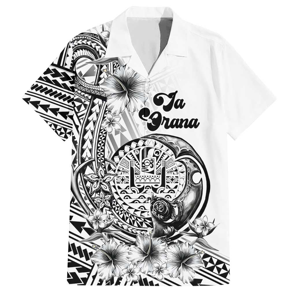 Ia Orana Tahiti Personalised Hawaiian Shirt French Polynesia Hook Tattoo Special White Color LT9