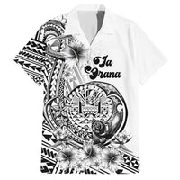 Ia Orana Tahiti Personalised Hawaiian Shirt French Polynesia Hook Tattoo Special White Color LT9