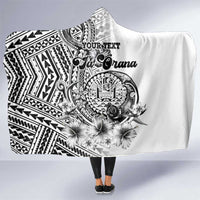 Ia Orana Tahiti Personalised Hooded Blanket French Polynesia Hook Tattoo Special White Color LT9