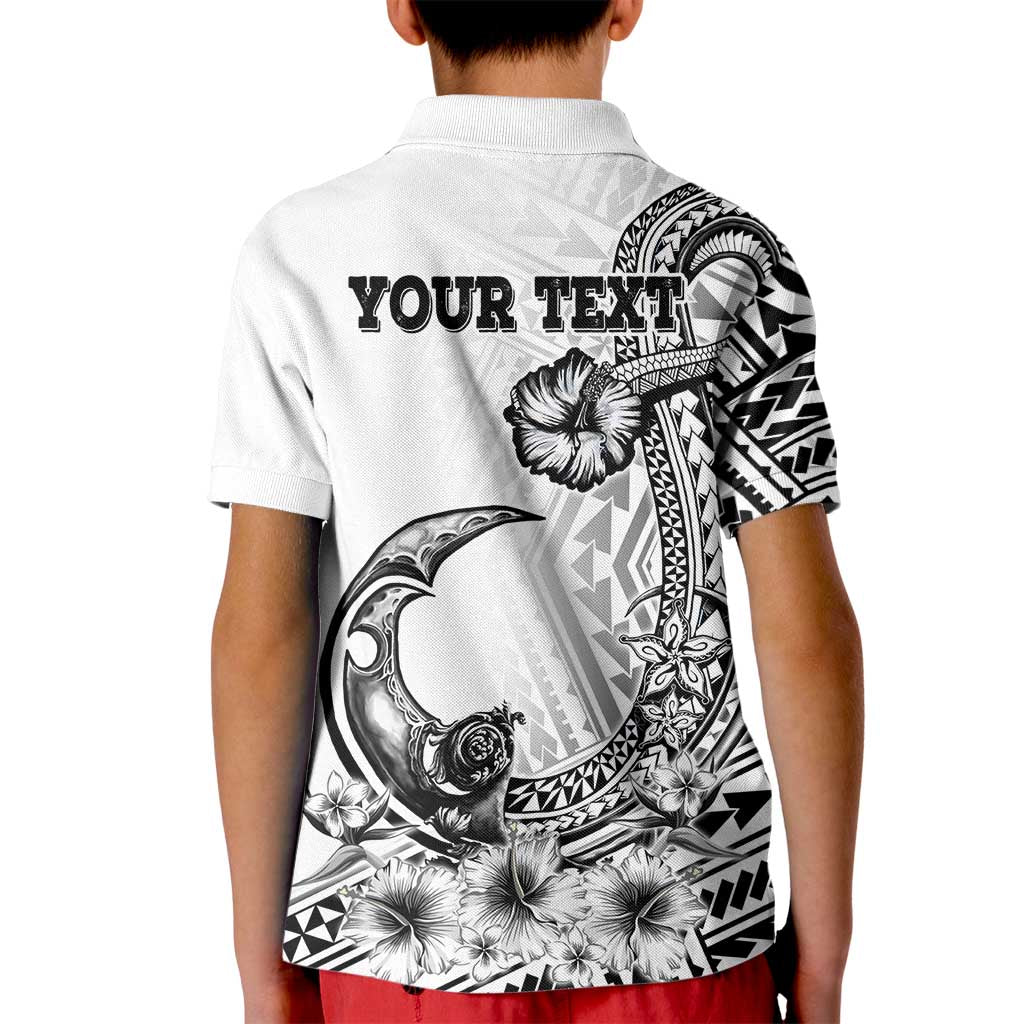 Ia Orana Tahiti Personalised Kid Polo Shirt French Polynesia Hook Tattoo Special White Color LT9