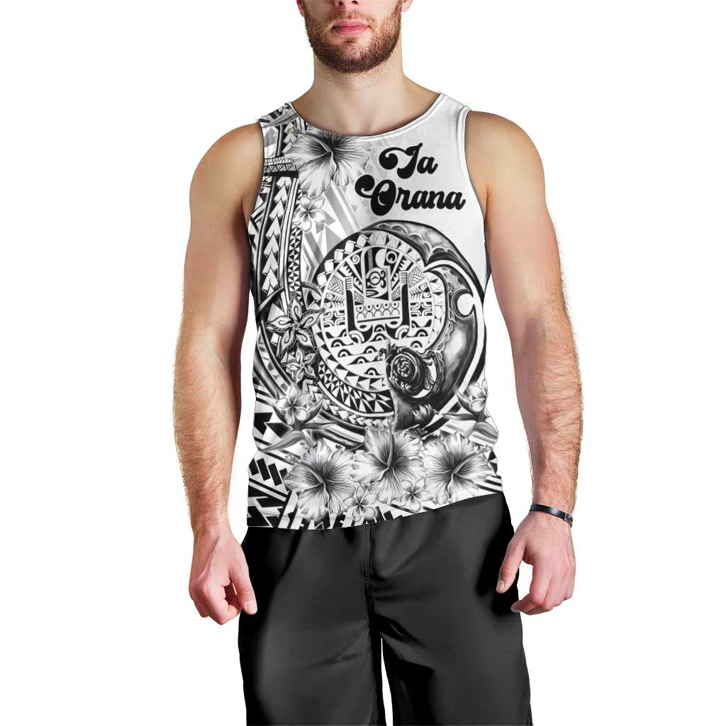 Ia Orana Tahiti Personalised Men Tank Top French Polynesia Hook Tattoo Special White Color LT9