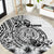 La Orana Tahiti Personalised Round Carpet French Polynesia Hook Tattoo Special White Color LT9 White - Polynesian Pride