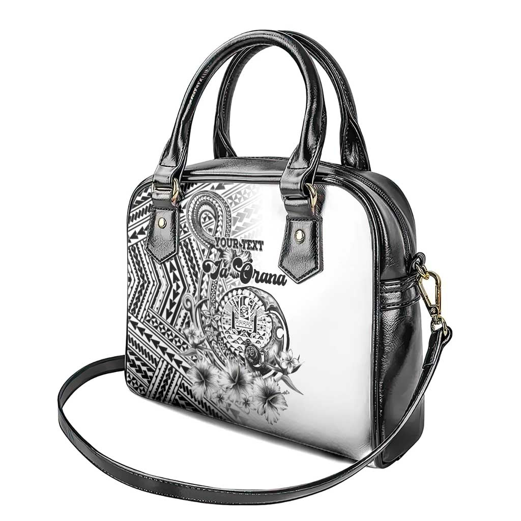 Ia Orana Tahiti Personalised Shoulder Handbag French Polynesia Hook Tattoo Special White Color LT9