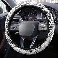 Ia Orana Tahiti Personalised Steering Wheel Cover French Polynesia Hook Tattoo Special White Color LT9