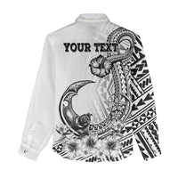 Ia Orana Tahiti Personalised Women Casual Shirt French Polynesia Hook Tattoo Special White Color LT9