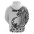 La Orana Tahiti Personalised Zip Hoodie French Polynesia Hook Tattoo Special White Color LT9 - Polynesian Pride