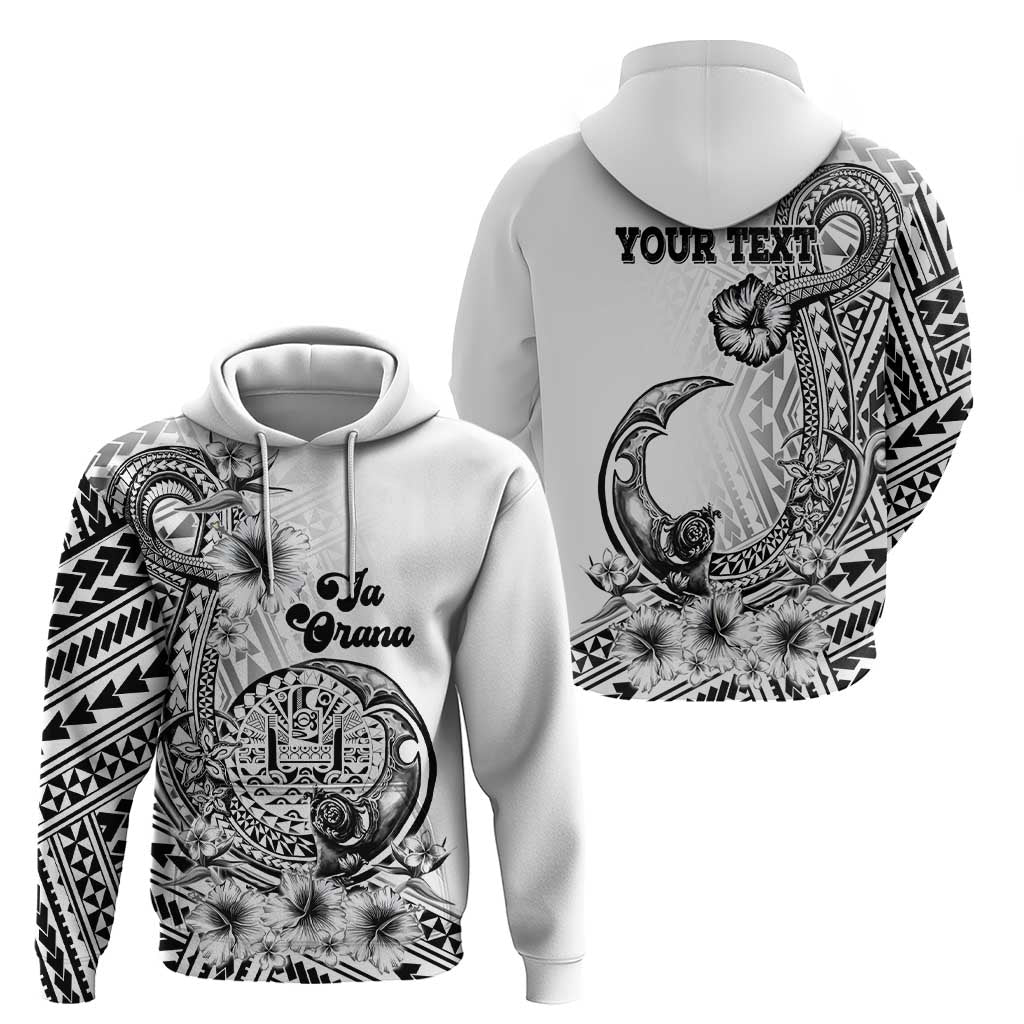 Ia Orana Tahiti Personalised Zip Hoodie French Polynesia Hook Tattoo Special White Color LT9