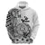 La Orana Tahiti Personalised Zip Hoodie French Polynesia Hook Tattoo Special White Color LT9 - Polynesian Pride