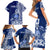 Nauru Independence Personalised Family Matching Short Sleeve Bodycon Dress and Hawaiian Shirt Naoero Hook Tattoo Special Polynesian Pattern LT9 - Polynesian Pride