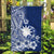 Nauru Independence Personalised Garden Flag Naoero Hook Tattoo Special Polynesian Pattern LT9 Garden Flag Blue - Polynesian Pride