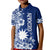 Nauru Independence Personalised Kid Polo Shirt Naoero Hook Tattoo Special Polynesian Pattern LT9 Kid Blue - Polynesian Pride