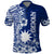 Nauru Independence Personalised Polo Shirt Naoero Hook Tattoo Special Polynesian Pattern LT9 Blue - Polynesian Pride