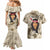 Personalized New Zealand Women's Day Couples Matching Mermaid Dress and Hawaiian Shirt Maori Girl Feathers of Hope - Beige LT9 - Polynesian Pride