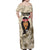 Personalized New Zealand Women's Day Family Matching Off Shoulder Maxi Dress and Hawaiian Shirt Maori Girl Feathers of Hope - Beige LT9 - Polynesian Pride