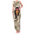 Personalized New Zealand Women's Day Family Matching Tank Maxi Dress and Hawaiian Shirt Maori Girl Feathers of Hope - Beige LT9 Mom's Dress Beige - Polynesian Pride