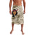 New Zealand Women's Day Lavalava Maori Girl Feathers of Hope - Beige LT9 Beige - Polynesian Pride