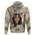 Personalized New Zealand Women's Day Zip Hoodie Maori Girl Feathers of Hope - Beige LT9 Zip Hoodie Beige - Polynesian Pride