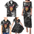 New Zealand Custom Women's Day Family Matching Puletasi and Hawaiian Shirt Maori Girl Feathers of Hope - Black LT9 - Polynesian Pride