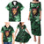 New Zealand Custom Women's Day Family Matching Puletasi and Hawaiian Shirt Maori Girl Feathers of Hope - Green LT9 - Polynesian Pride