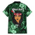 New Zealand Custom Women's Day Family Matching Puletasi and Hawaiian Shirt Maori Girl Feathers of Hope - Green LT9 - Polynesian Pride