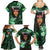 New Zealand Custom Women's Day Family Matching Summer Maxi Dress and Hawaiian Shirt Maori Girl Feathers of Hope - Green LT9 - Polynesian Pride