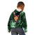 New Zealand Custom Women's Day Kid Hoodie Maori Girl Feathers of Hope - Green LT9 - Polynesian Pride