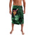 New Zealand Women's Day Lavalava Maori Girl Feathers of Hope - Green LT9 Green - Polynesian Pride