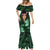 New Zealand Custom Women's Day Mermaid Dress Maori Girl Feathers of Hope - Green LT9 - Polynesian Pride