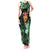 New Zealand Custom Women's Day Tank Maxi Dress Maori Girl Feathers of Hope - Green LT9 Women Green - Polynesian Pride