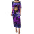 New Zealand Custom Women's Day Family Matching Puletasi and Hawaiian Shirt Maori Girl Feathers of Hope - Purple LT9 Mom's Dress Purple - Polynesian Pride