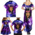 New Zealand Custom Women's Day Family Matching Summer Maxi Dress and Hawaiian Shirt Maori Girl Feathers of Hope - Purple LT9 - Polynesian Pride