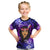 New Zealand Custom Women's Day Kid T Shirt Maori Girl Feathers of Hope - Purple LT9 Purple - Polynesian Pride