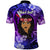 New Zealand Custom Women's Day Polo Shirt Maori Girl Feathers of Hope - Purple LT9 - Polynesian Pride