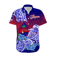 Guam Hawaiian Shirt Polynesian Floral Tribal LT9 - Polynesian Pride