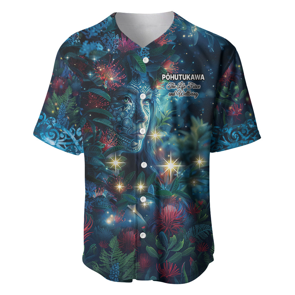 New Zealand Matariki Pohutukawa Baseball Jersey Te Mauri te Ora