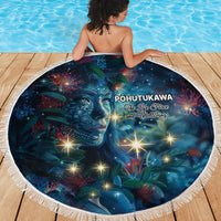 New Zealand Matariki Pohutukawa Beach Blanket Te Mauri te Ora