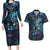 New Zealand Matariki Pohutukawa Couples Matching Long Sleeve Bodycon Dress and Hawaiian Shirt Te Mauri te Ora