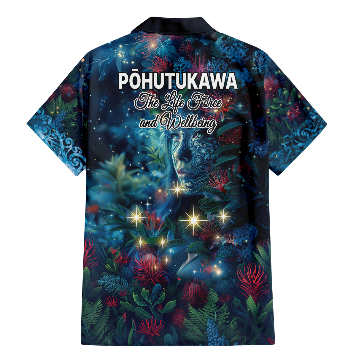 New Zealand Matariki Pohutukawa Family Matching Mermaid Dress and Hawaiian Shirt Te Mauri te Ora