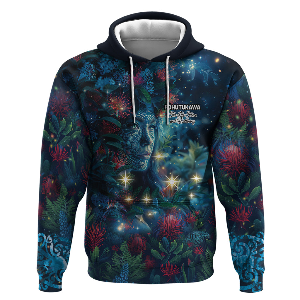 New Zealand Matariki Pohutukawa Hoodie Te Mauri te Ora