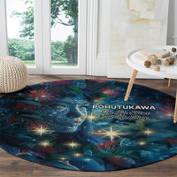 New Zealand Matariki Pohutukawa Round Carpet Te Mauri te Ora