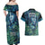 New Zealand Matariki Tupuanuku Couples Matching Off Shoulder Maxi Dress and Hawaiian Shirt Te Wā o te Hauhake