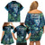 New Zealand Matariki Tupuanuku Family Matching Off Shoulder Short Dress and Hawaiian Shirt Te Wā o te Hauhake