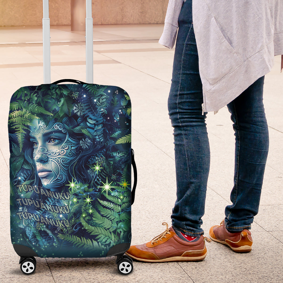 New Zealand Matariki Tupuanuku Luggage Cover Te Wā o te Hauhake